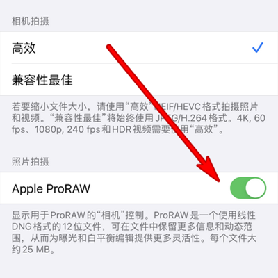 iPhone 14 pro max相机可以关闭ProRAW功能吗