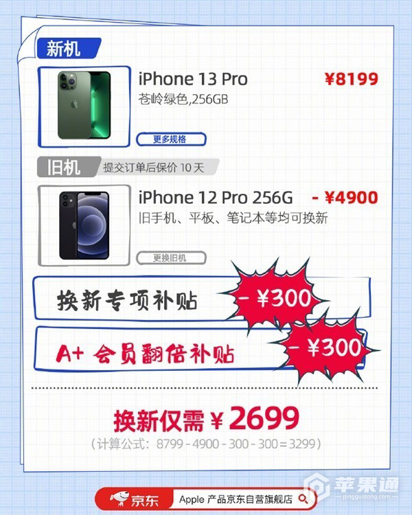 京东iPhone14以旧换新能便宜多少钱